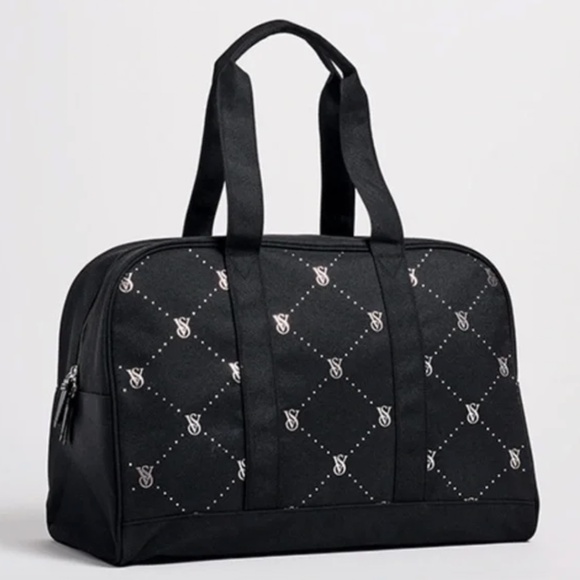 NWT Victoria's Secret Quilted Diamanté Logo Tote Bag - Picture 1 of 3